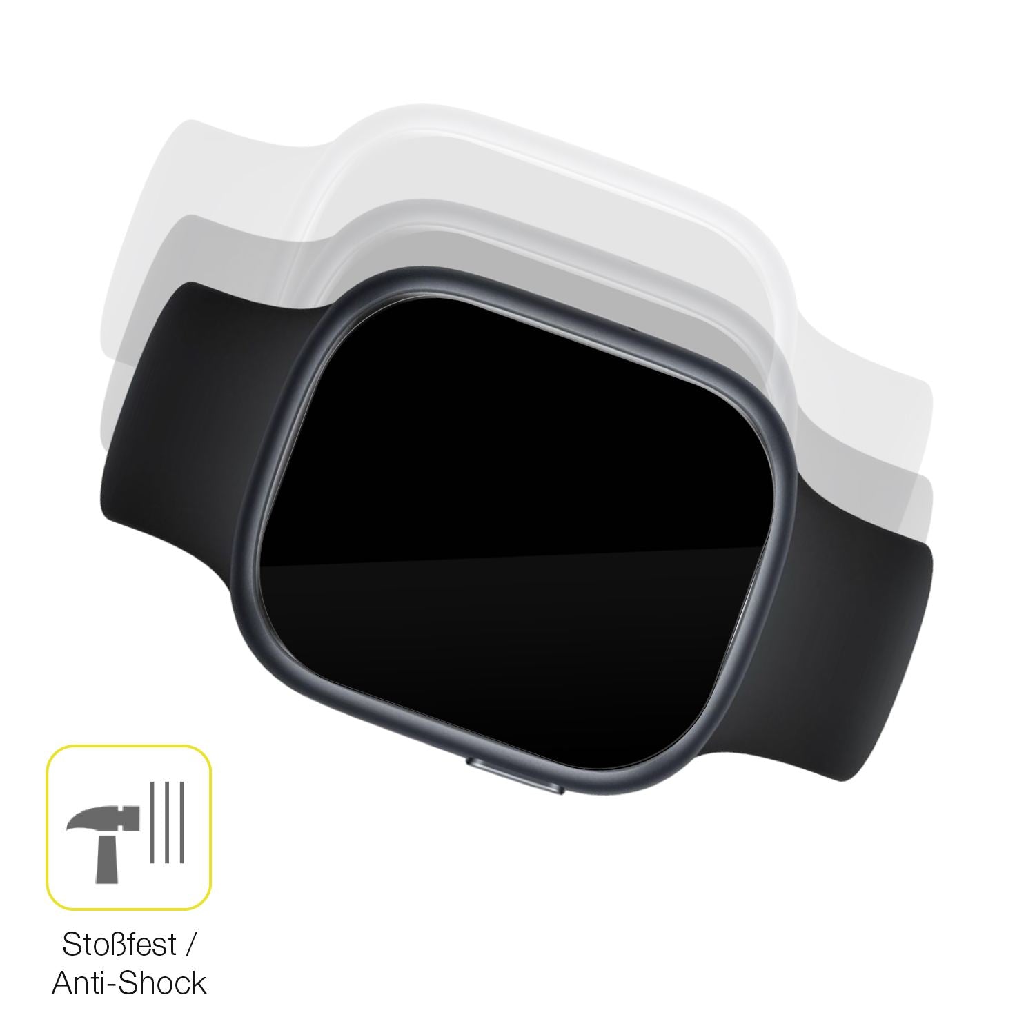 2x 3D Full Cover Schutzfolie für Honor Watch 4 (4)