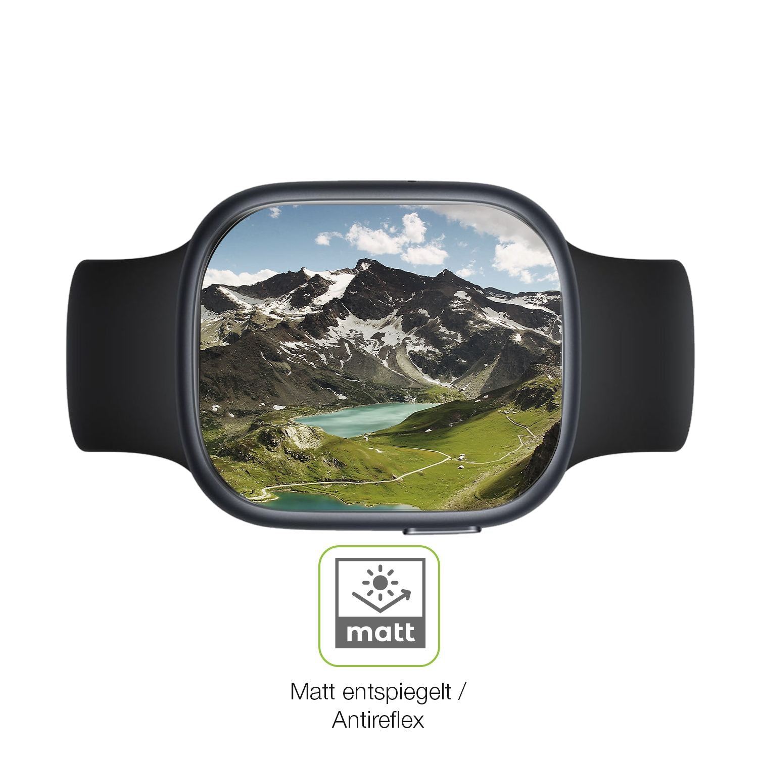 2x Full Cover Schutzfolie matt für Honor Watch 4 (5)