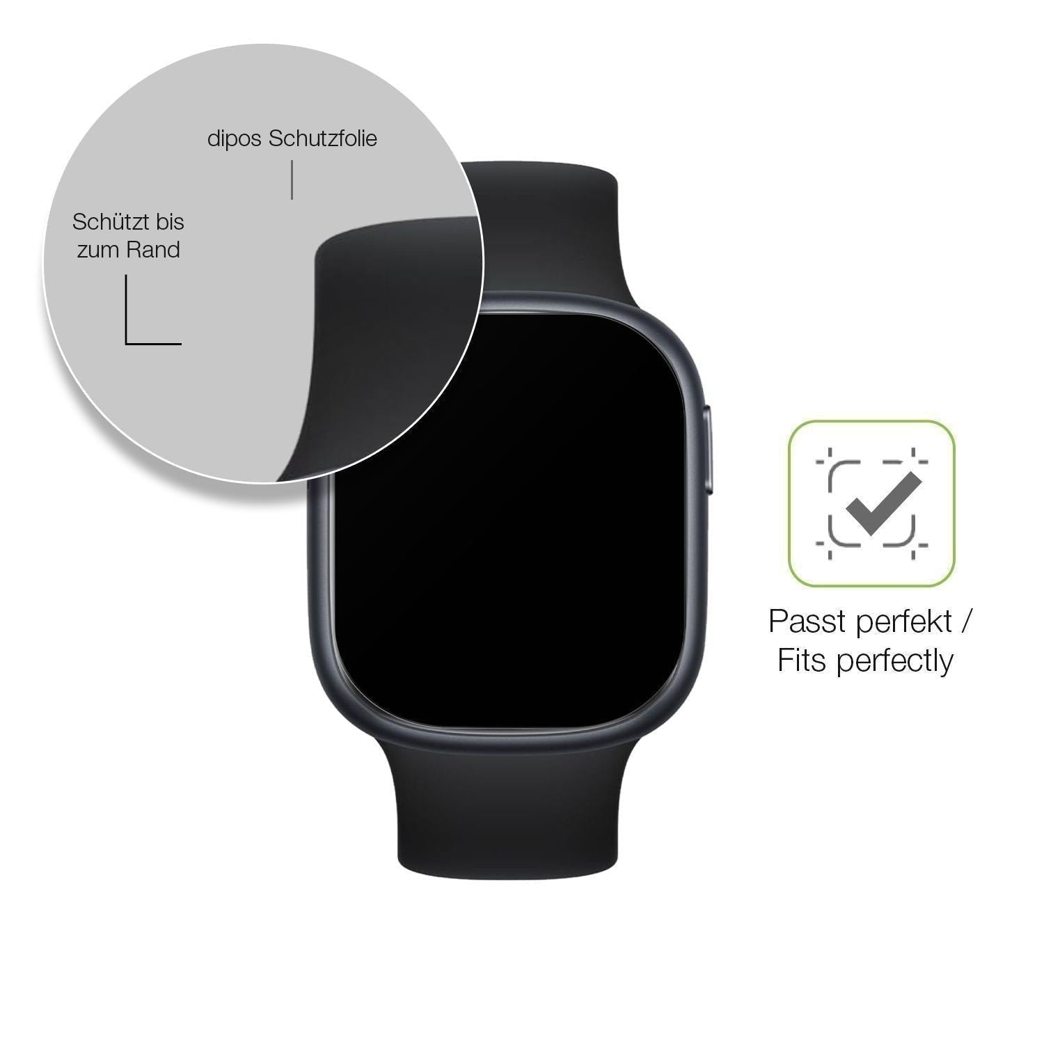 2x Full Cover Schutzfolie matt für Honor Watch 4 (6)