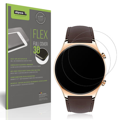 2x Full Cover Schutzfolie matt für Honor Watch GS  (1)