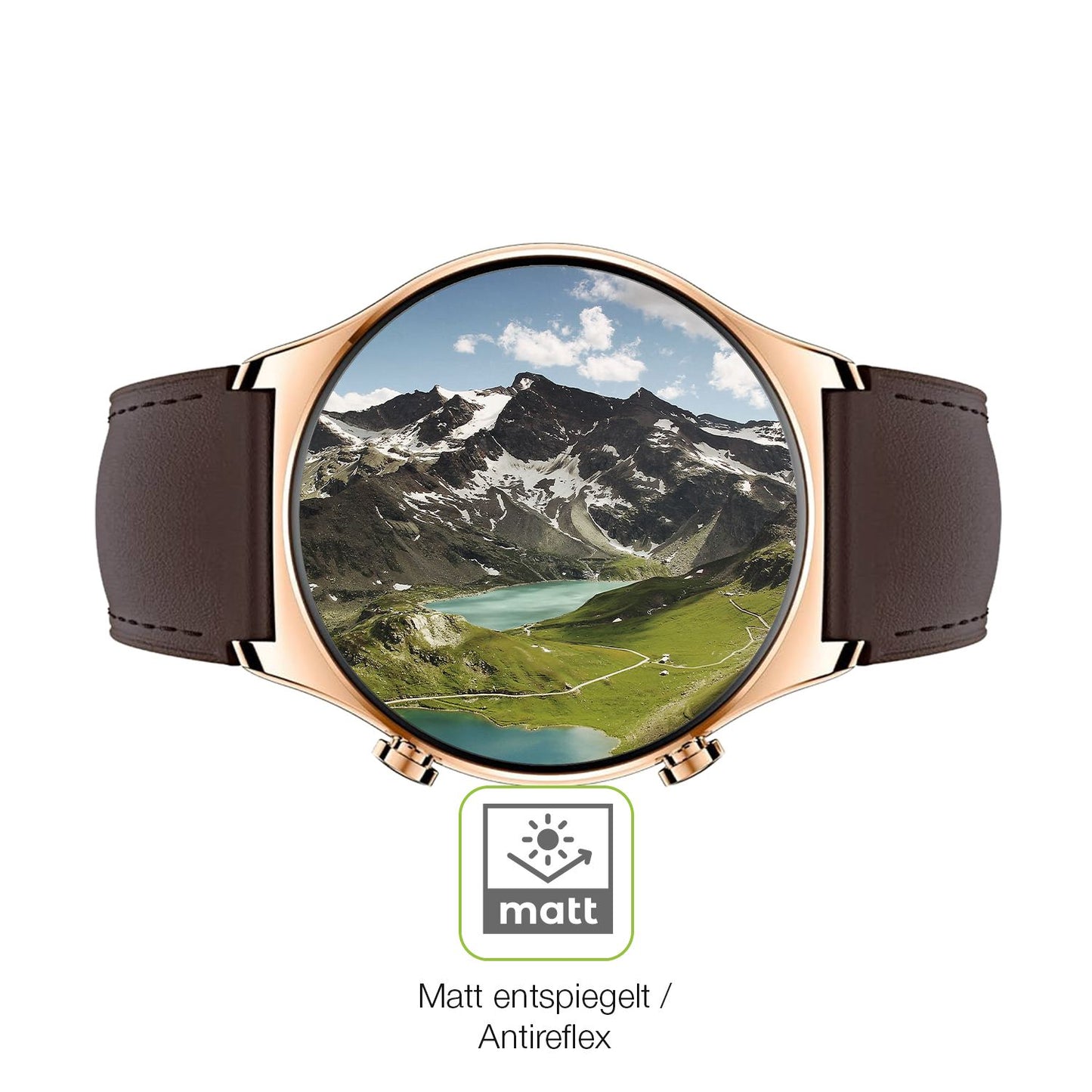 2x Full Cover Schutzfolie matt für Honor Watch GS  (5)