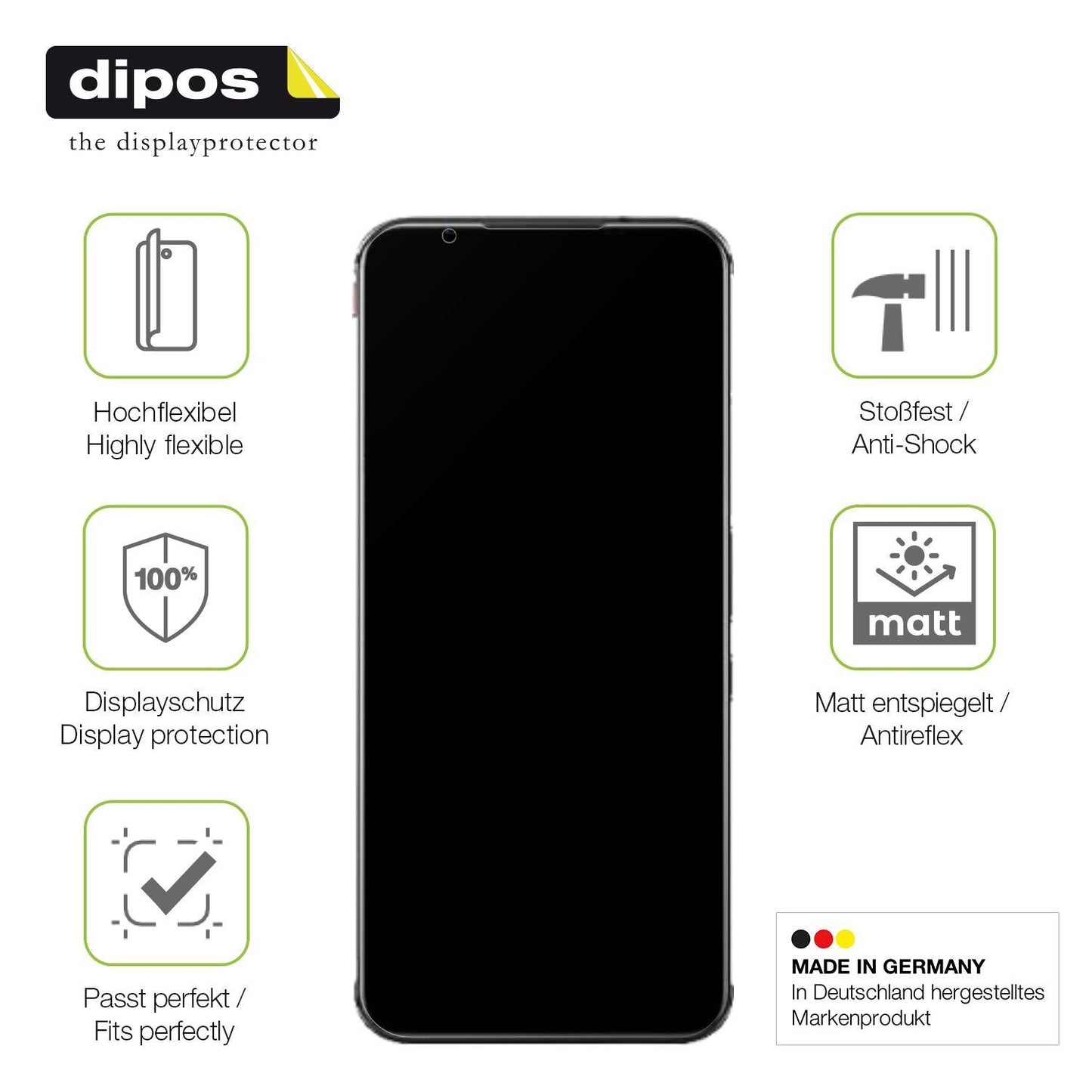 2x Full Cover Schutzfolie matt für ZTE Nubia 5S 5G (7)