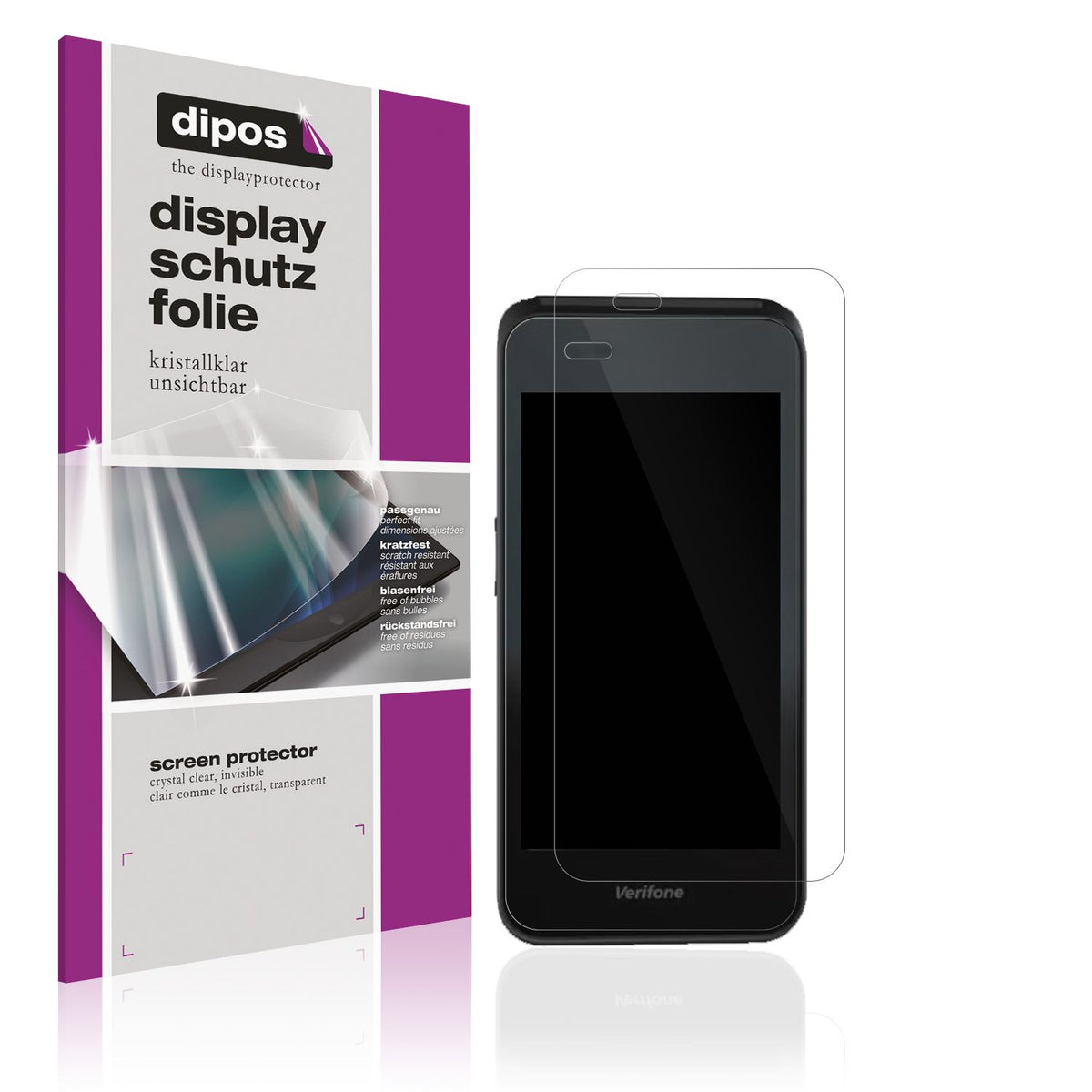 4x Schutzfolie klar für Verifone Carbon Mobile 5 D (1)