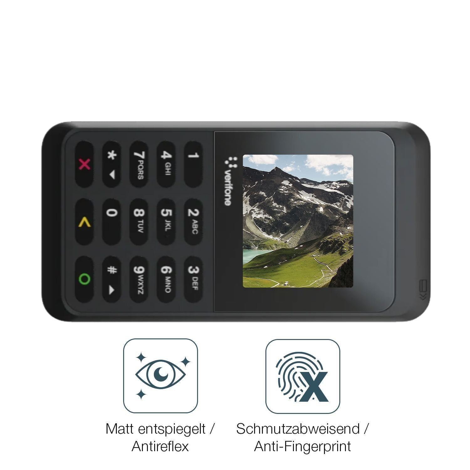 4x Schutzfolie matt für Verifone e235 Display-Schu (4)