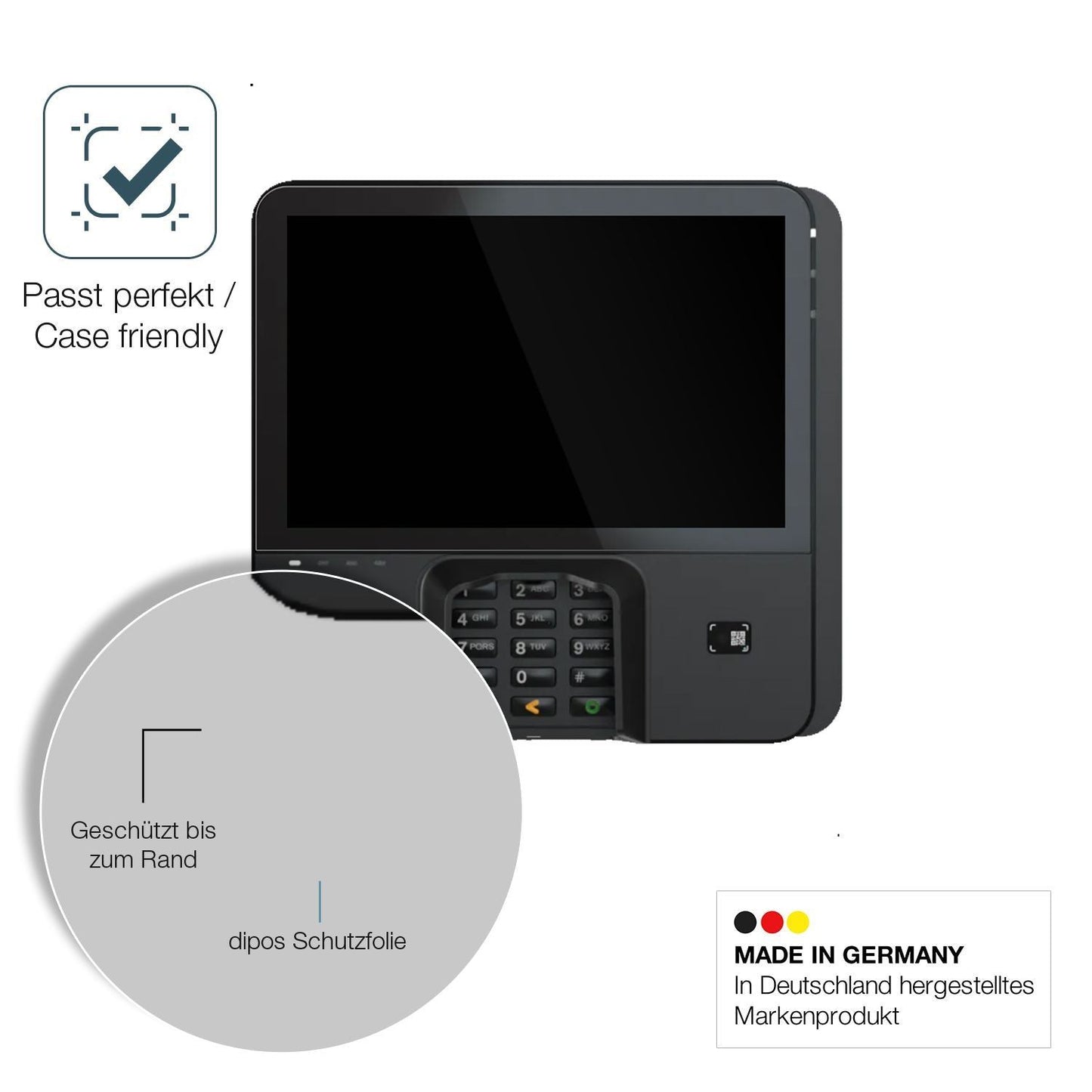 2x 9H Schutzfolie für Verifone M450 Panzerfolie (6)
