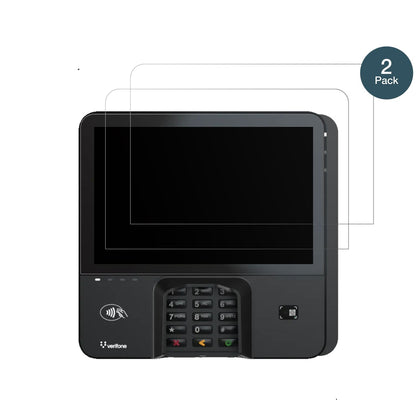 2x 9H Schutzfolie matt für Verifone M450 Panzerfol (2)