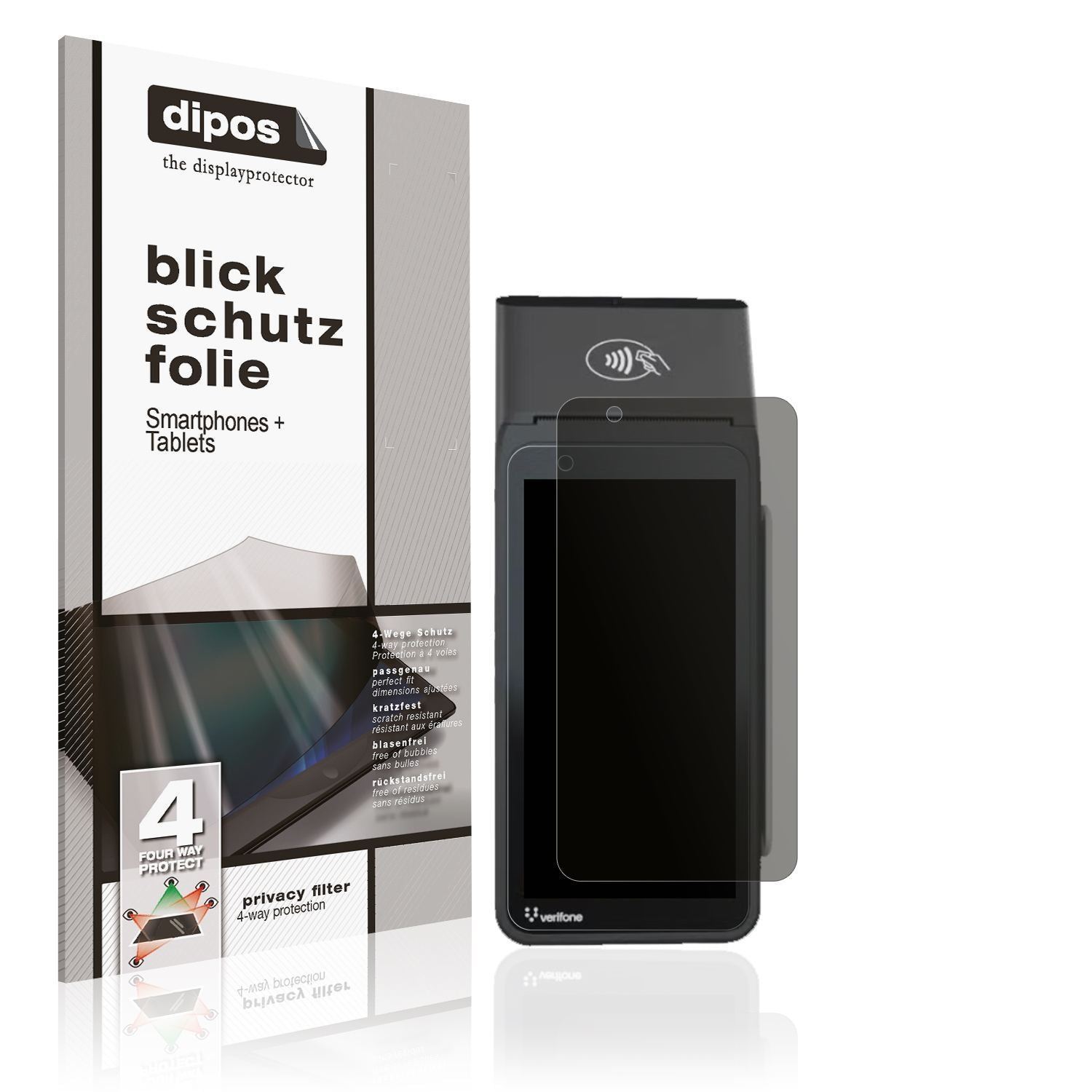 Blickschutzfolie für Verifone V660p matt Schutzfol (1)
