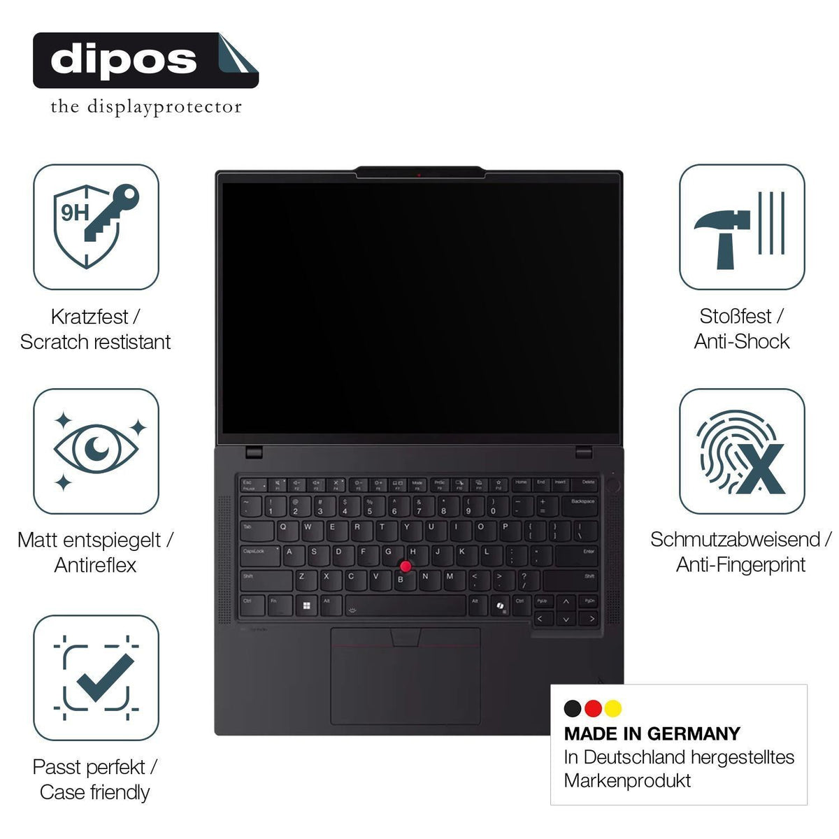 2x 9H Schutzfolie matt für Lenovo Campus ThinkPad  (7)