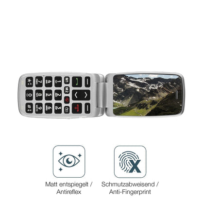 4x Schutzfolie matt für Doro 2820 Display-Schutzfo (4)