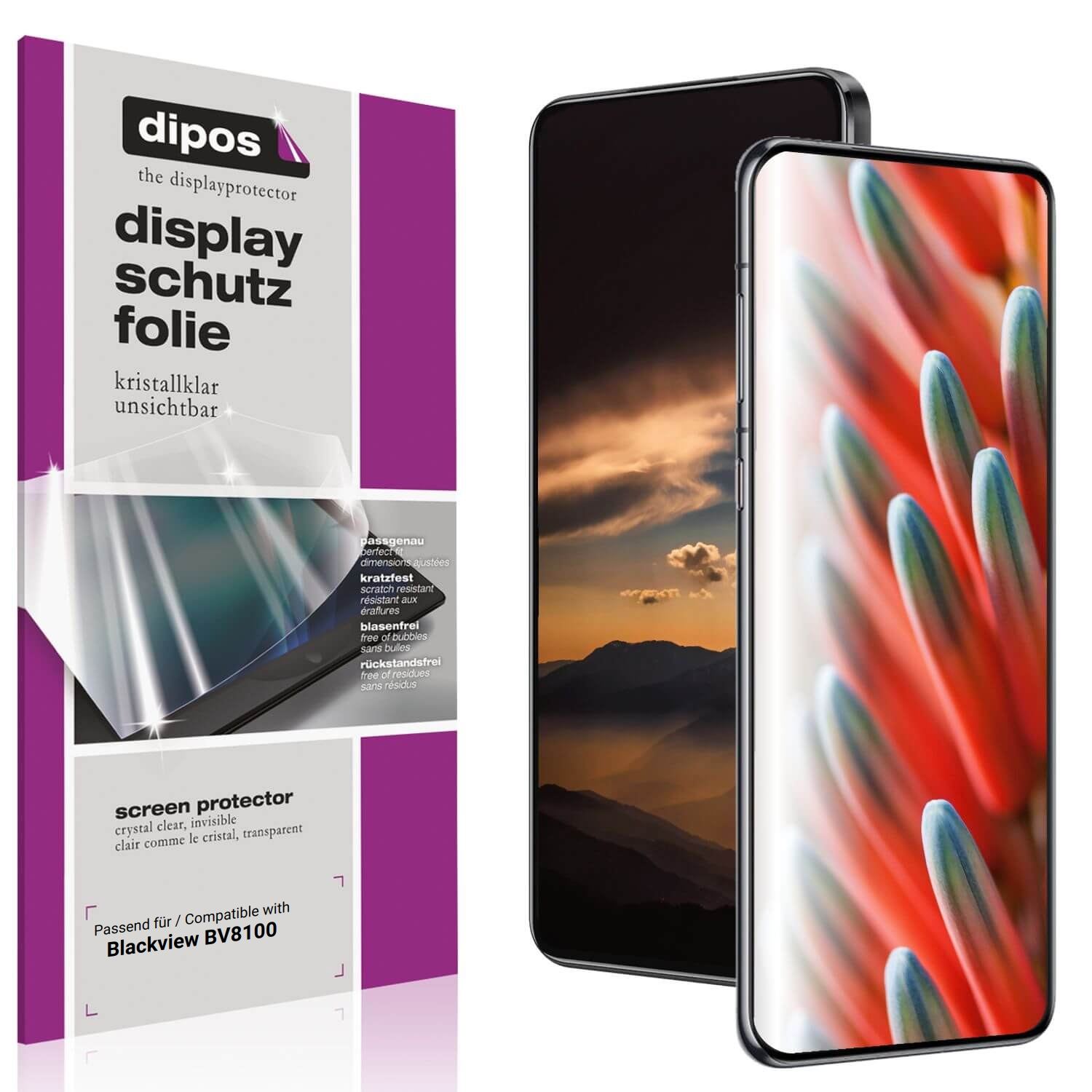 4x Schutzfolie klar für Blackview BV8100 Display-S (1)