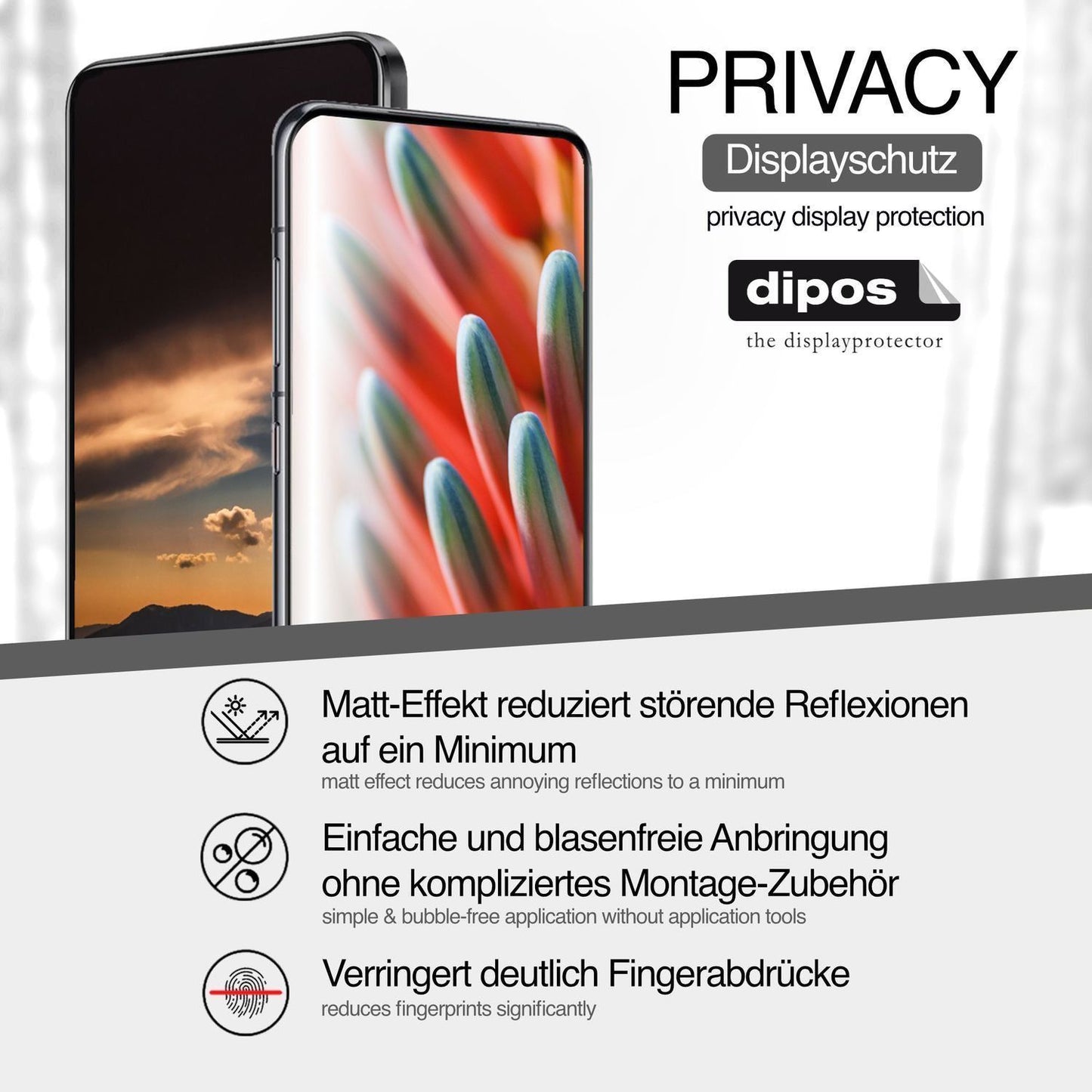 Blickschutzfolie für Oukitel WP28 S matt Schutzfol (4)
