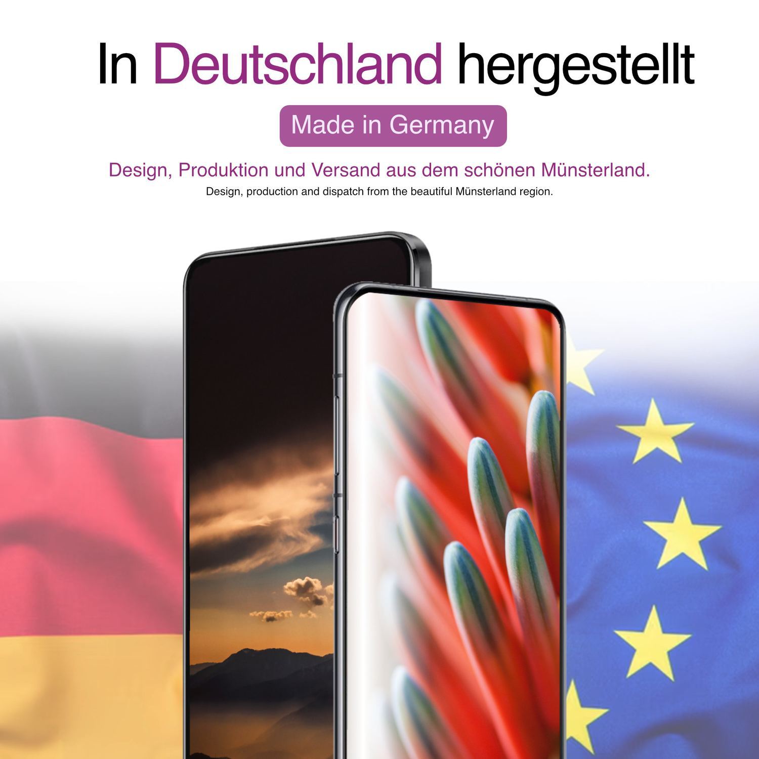 4x Schutzfolie klar für TCL 501 Display-Schutzfoli (5)