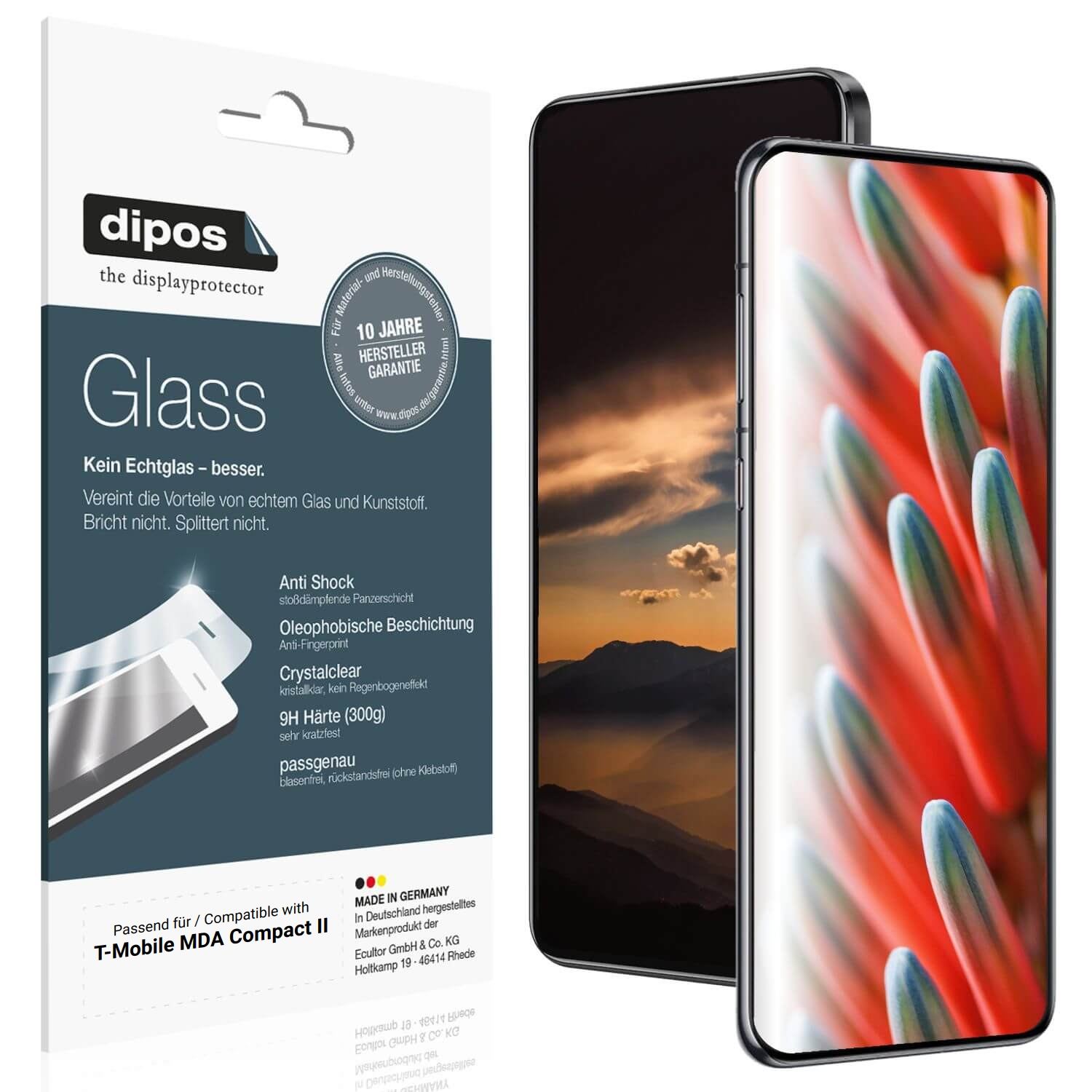 2x 9H Schutzfolie für T-Mobile MDA Compact II Panz (1)