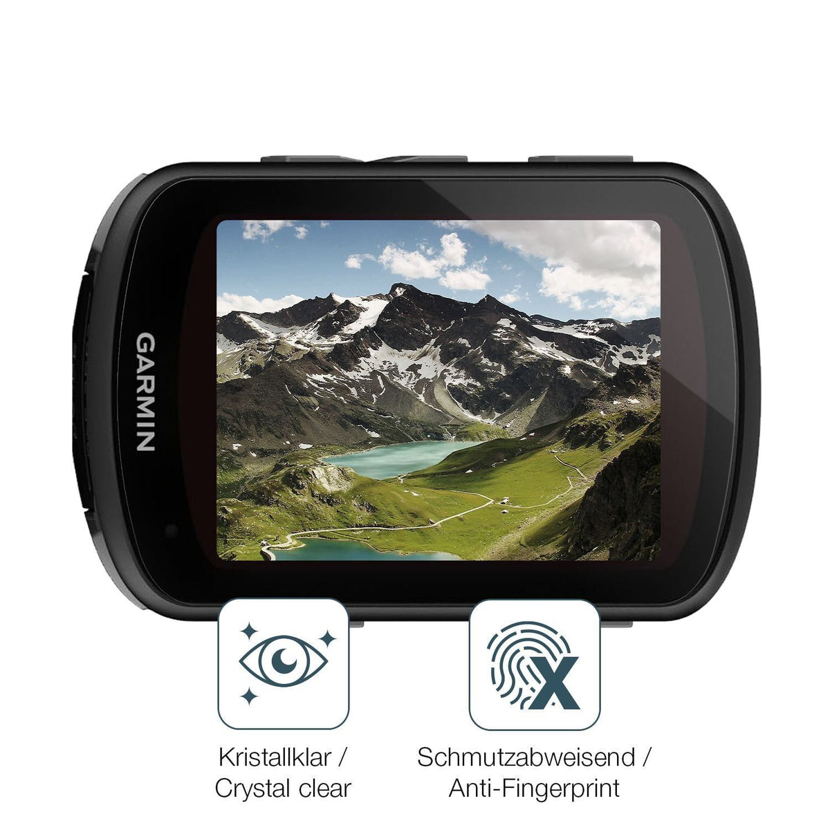 2x Schutzfolie klar für Garmin Edge 540 Solar Disp (4)
