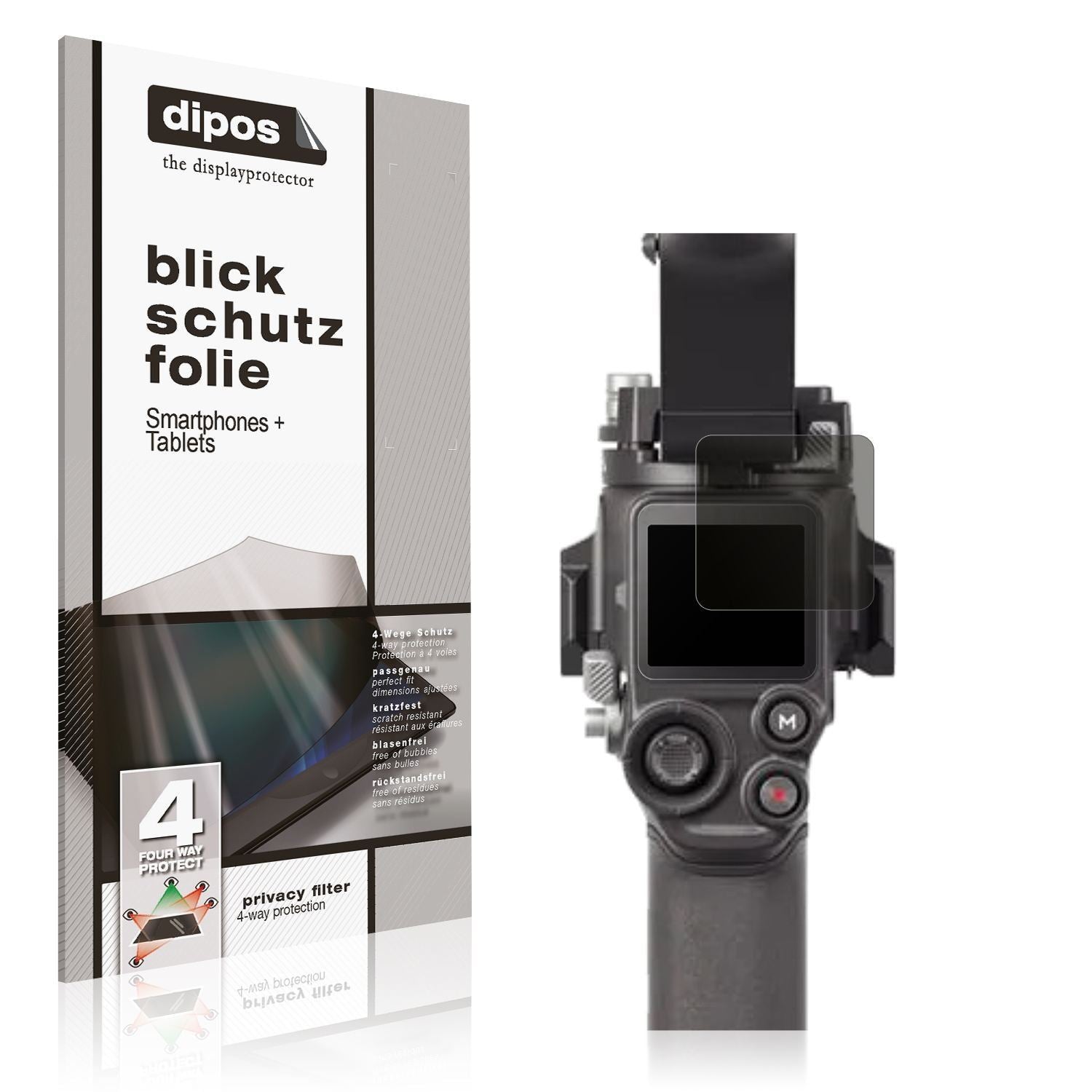 Blickschutzfolie für DJI RS 4 matt Schutzfolie Pri (1)