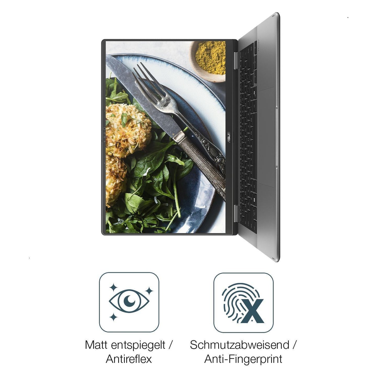 2x 9H Schutzfolie matt für Asus Vivobook 14 Flip T (5)