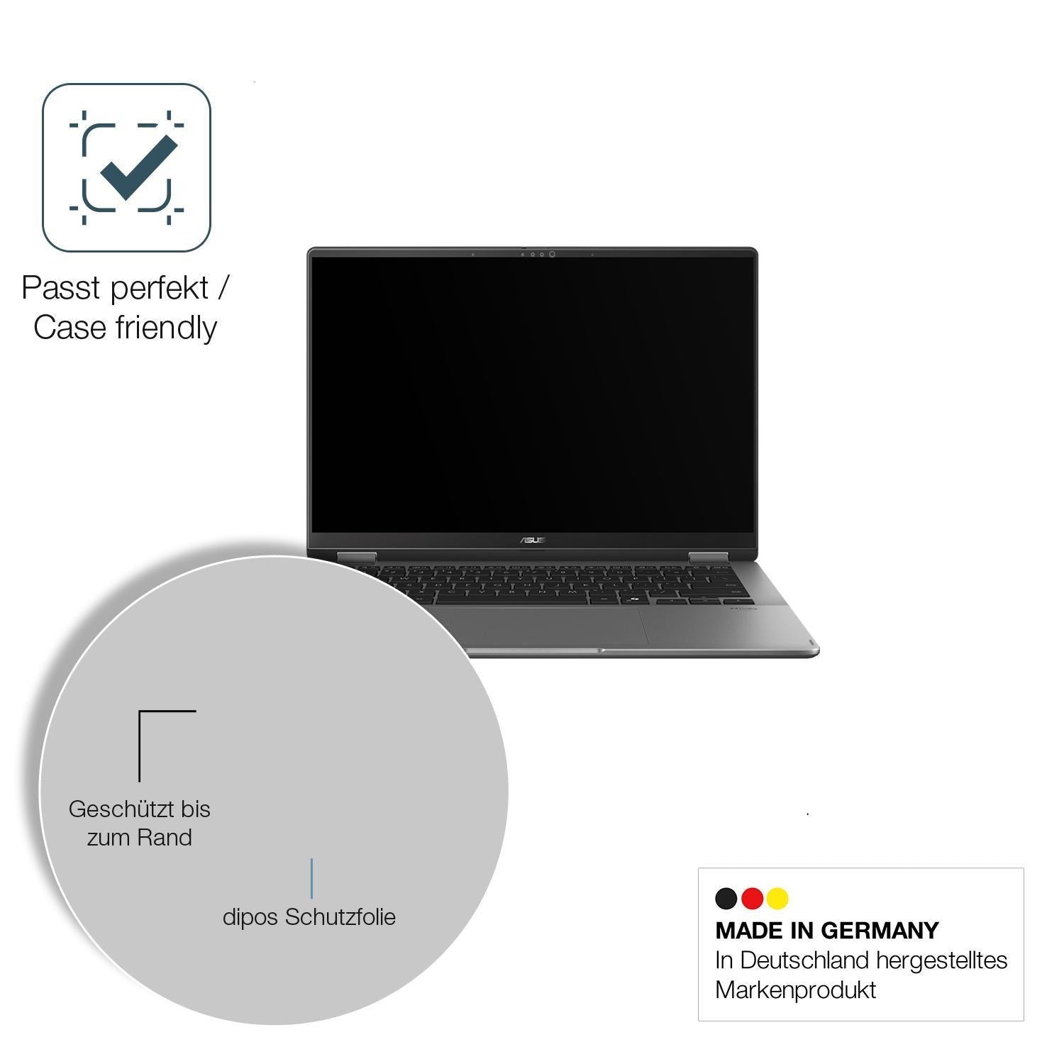 2x 9H Schutzfolie matt für Asus Vivobook 14 Flip T (6)