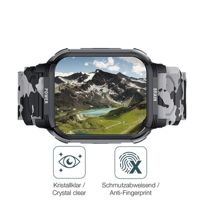 6x Schutzfolie klar für LEMFO Y10 Smartwatch Displ (4)