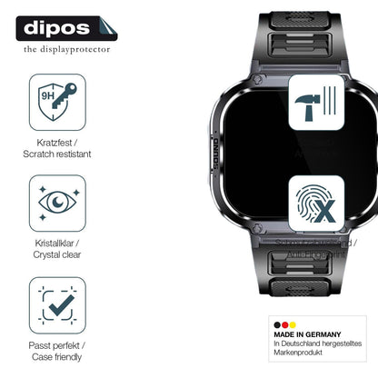 2x 9H Schutzfolie für Shepatio 71800b Smartwatch P (7)