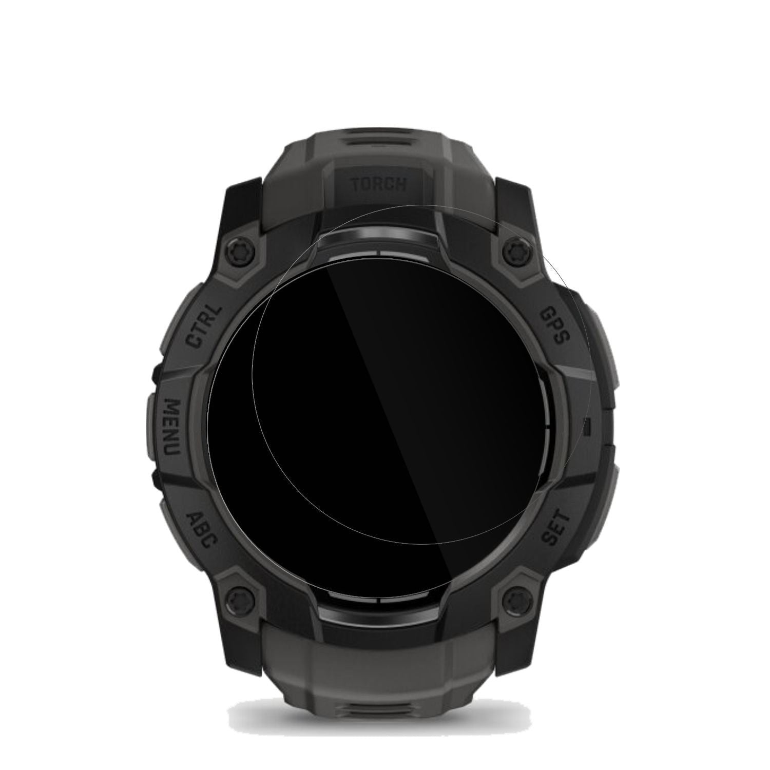 6x Schutzfolie klar für Garmin Instinct 3 50mm Dis (2)