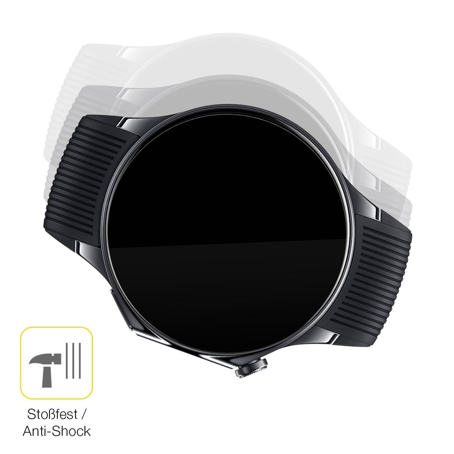 2x 3D Full Cover Schutzfolie für Oppo Watch X2 (4)