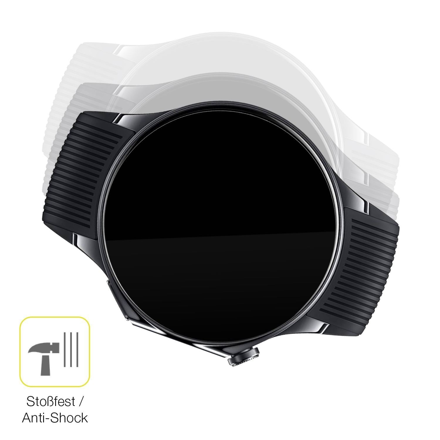 2x 3D Full Cover Schutzfolie für Oppo Watch X2 (4)