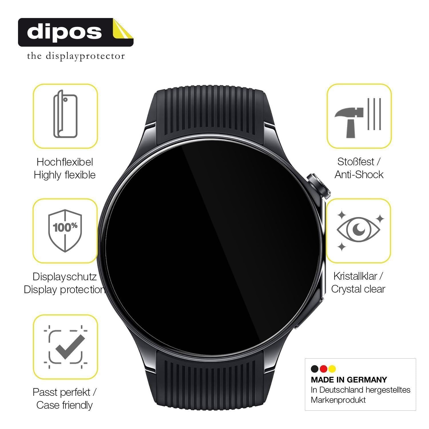 2x 3D Full Cover Schutzfolie für Oppo Watch X2 (7)