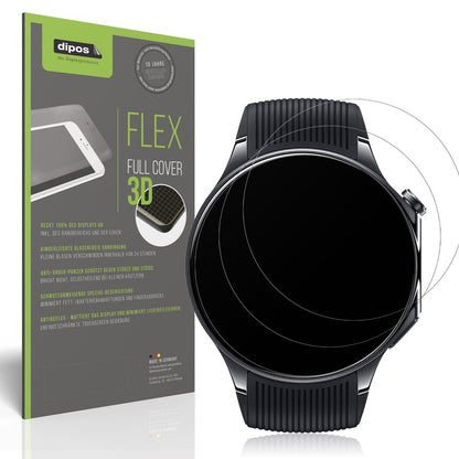 2x Full Cover Schutzfolie matt für Oppo Watch X2 (1)