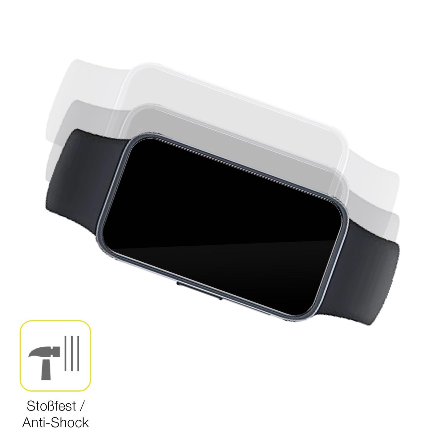 2x 3D Full Cover Schutzfolie für Huawei Band 10 (4)