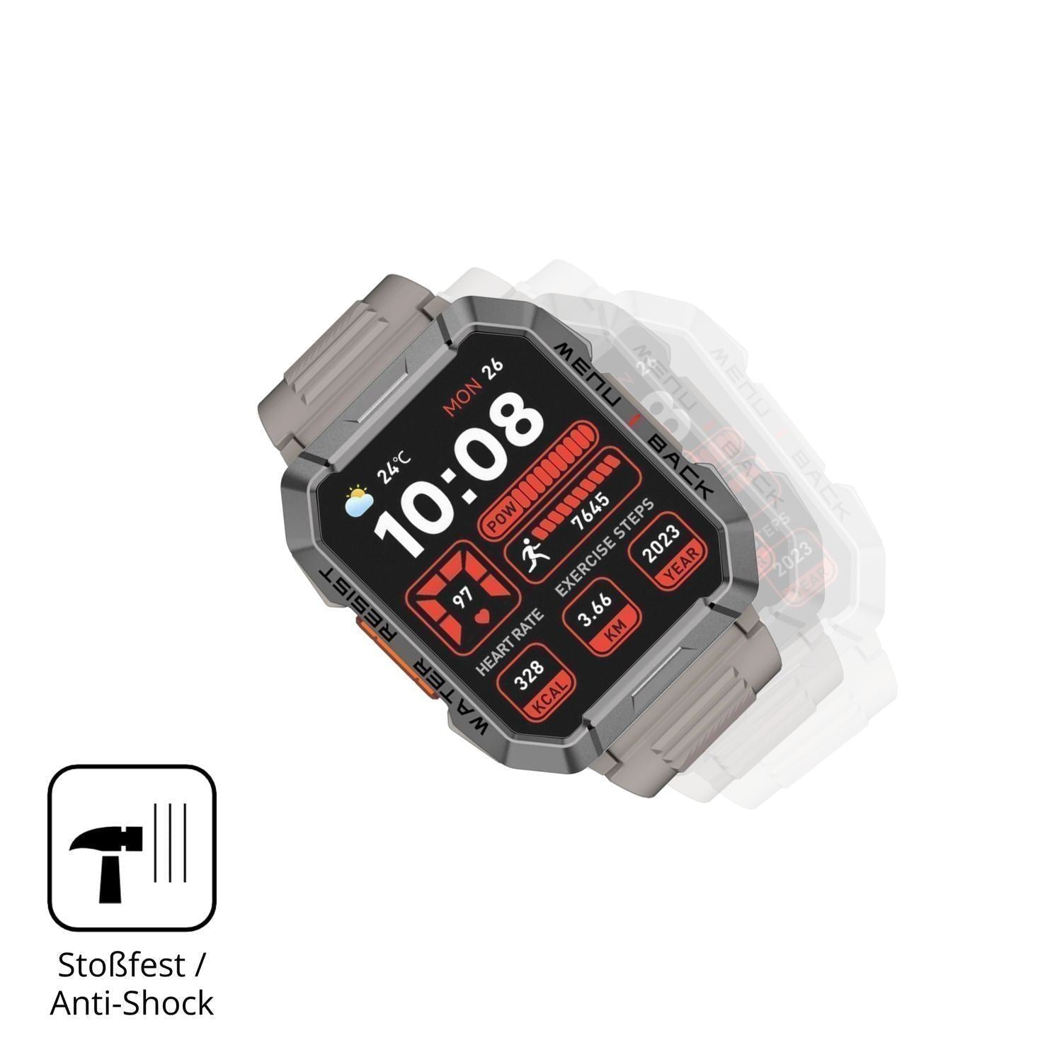 2x 9H Schutzfolie matt für Blackview W60 Smartwatc (5)
