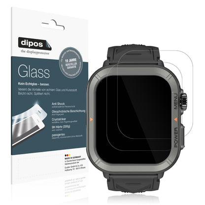 2x 9H Schutzfolie für Blackview W30 Smartwatch 1.9 (1)