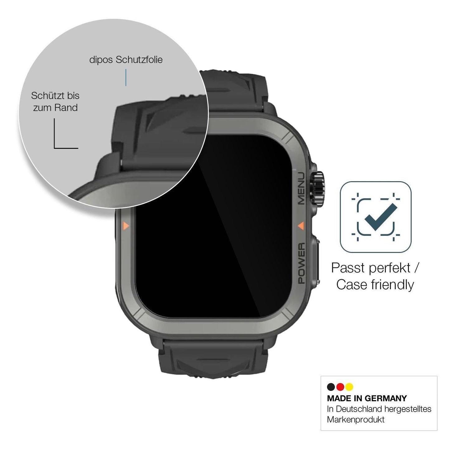 2x 9H Schutzfolie für Blackview W30 Smartwatch 1.9 (6)