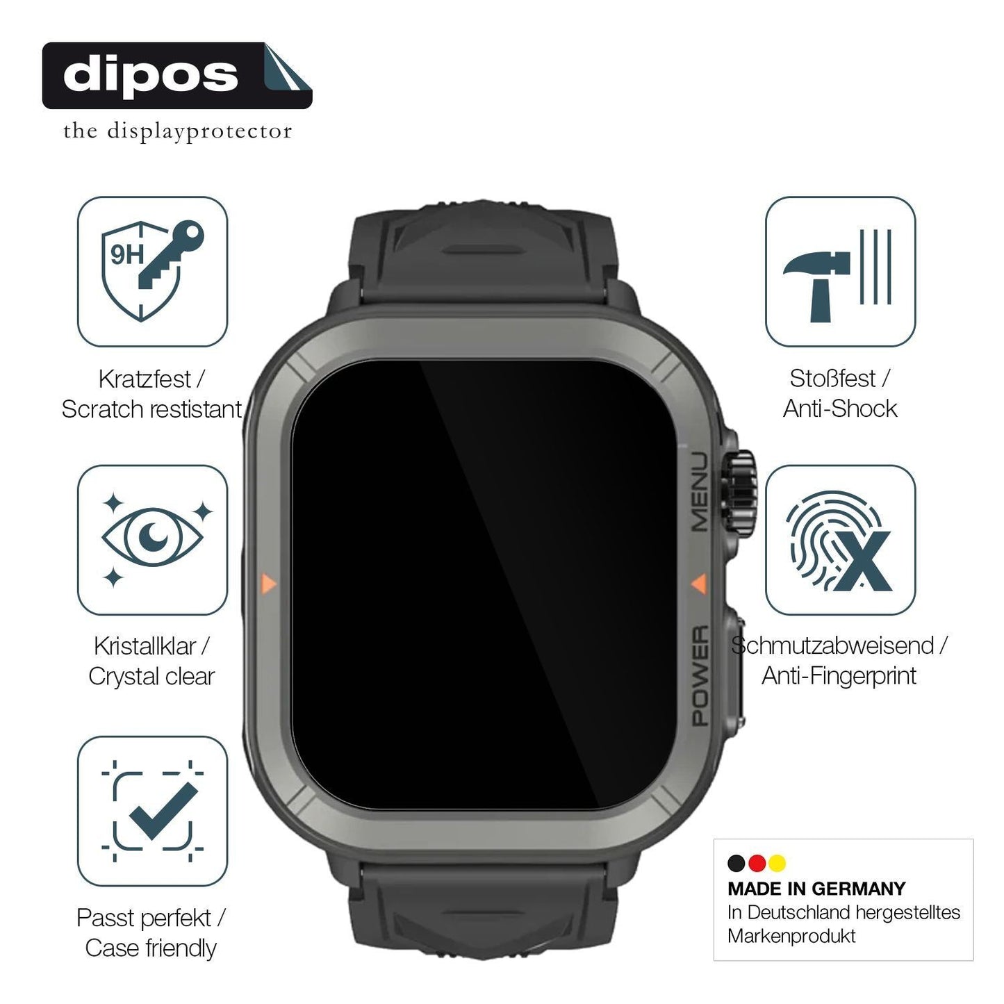 2x 9H Schutzfolie für Blackview W30 Smartwatch 1.9 (7)