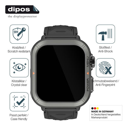 2x 9H Schutzfolie für Blackview W30 Smartwatch 1.9 (7)
