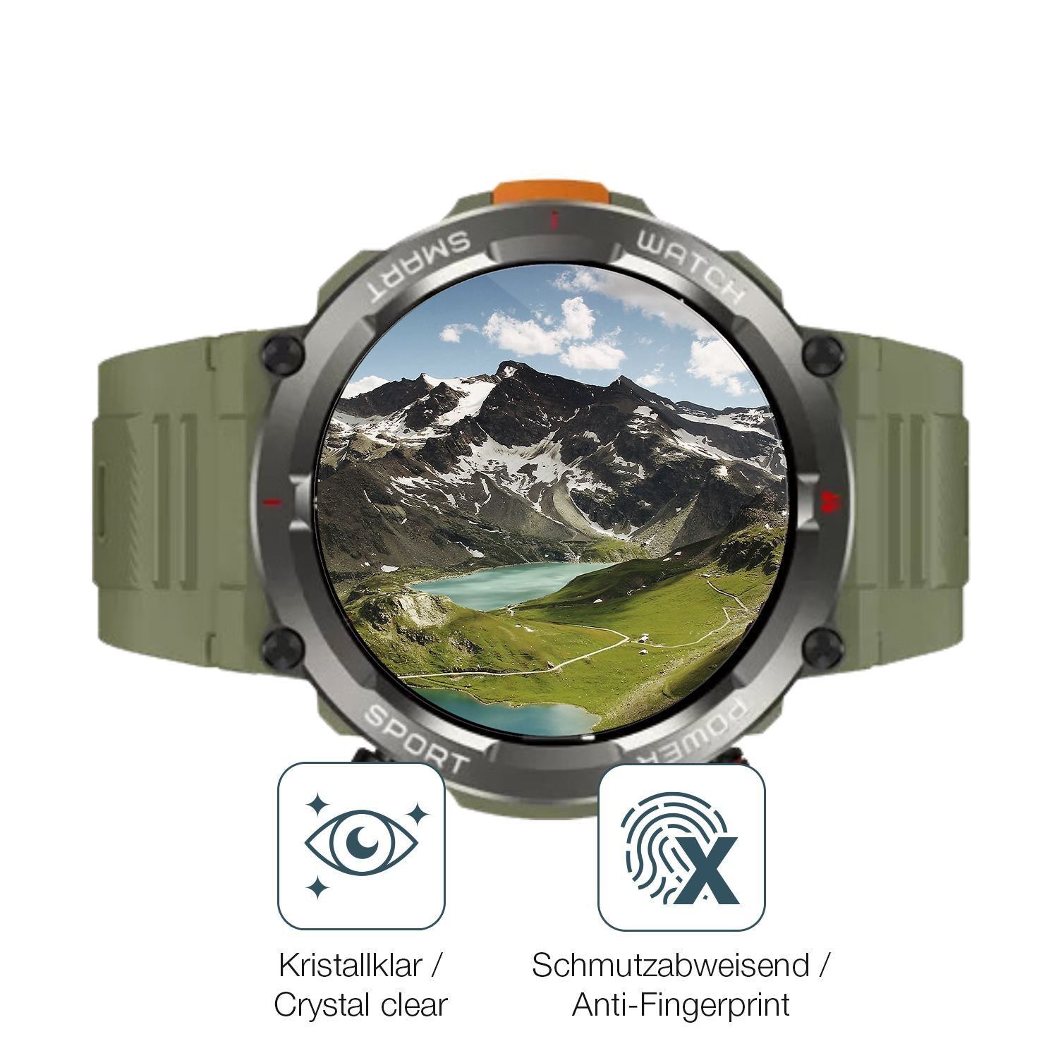 6x Schutzfolie klar für Blackview W50 Pro Smartwat (4)