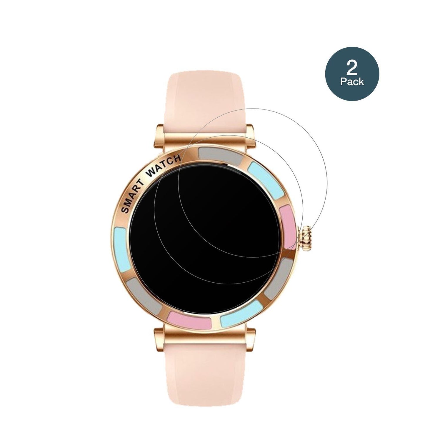 2x 9H Schutzfolie matt für Braidol Smartwatch 1.27 (2)