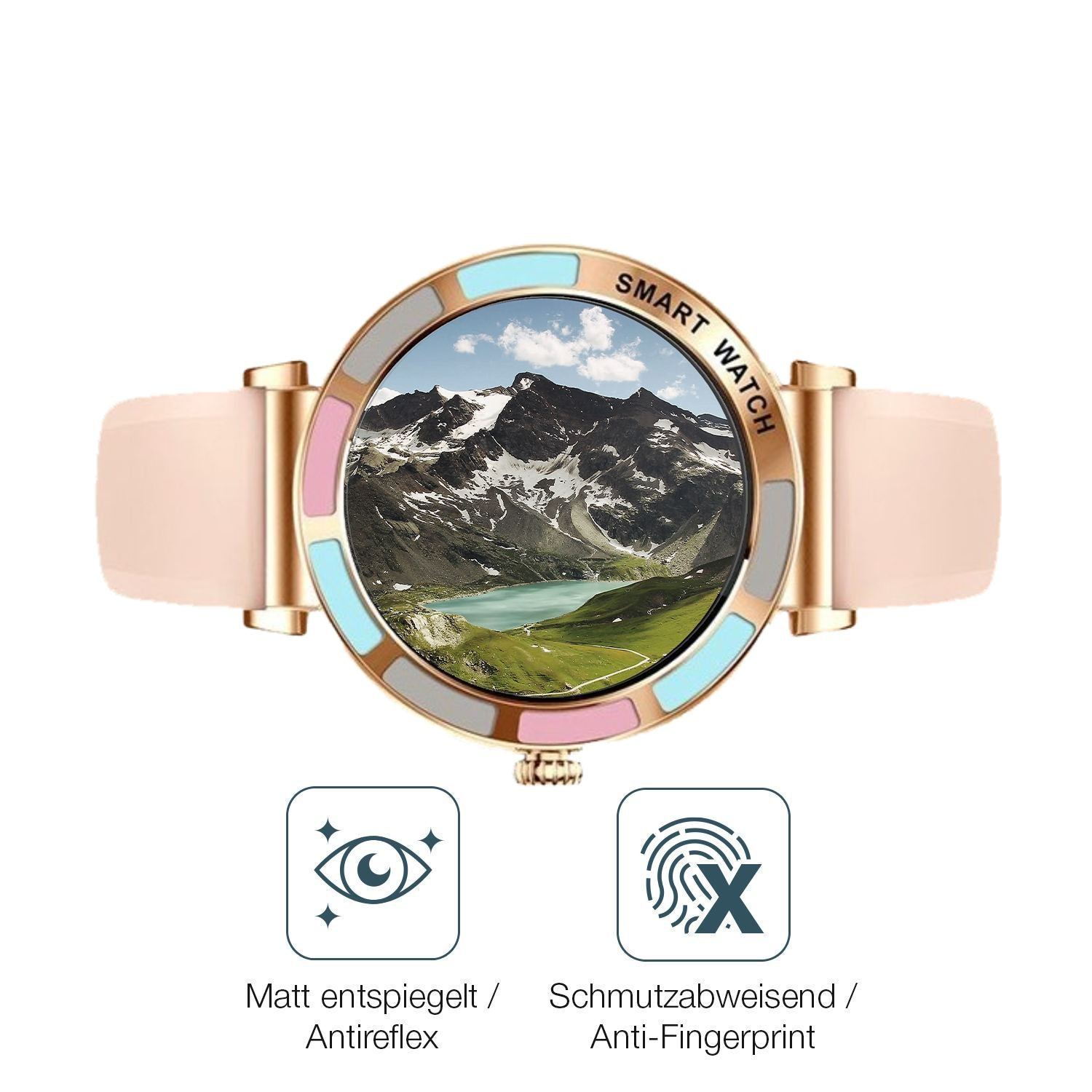 2x 9H Schutzfolie matt für Braidol Smartwatch 1.27 (5)