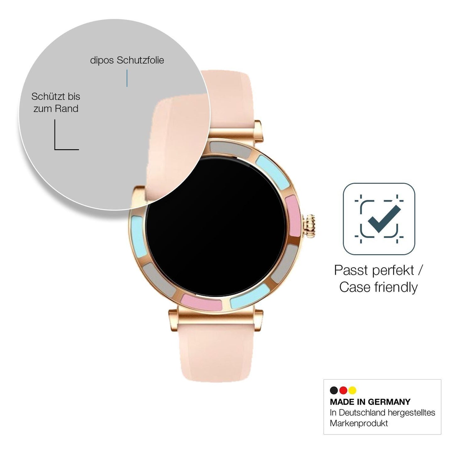 2x 9H Schutzfolie matt für Braidol Smartwatch 1.27 (6)