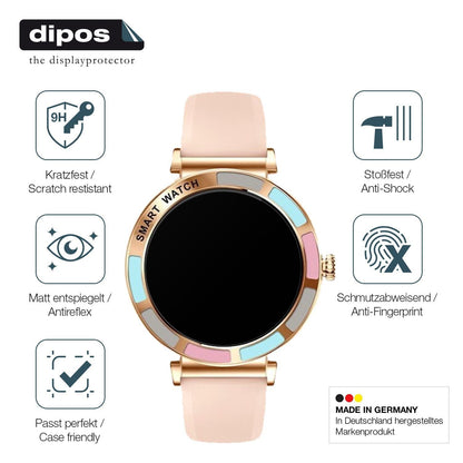 2x 9H Schutzfolie matt für Braidol Smartwatch 1.27 (7)