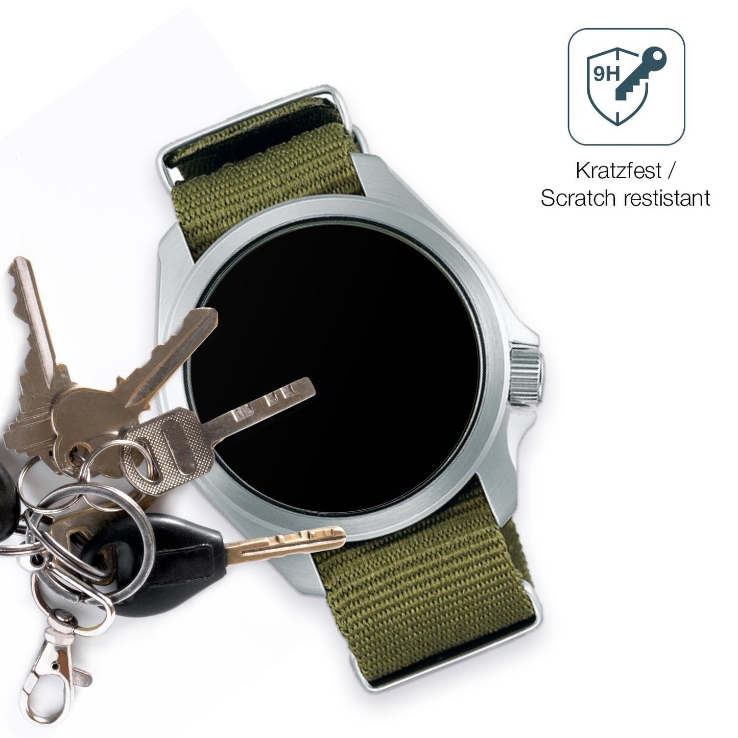 2x 9H Schutzfolie matt für Seiko 5 Sports SBSA055  (3)