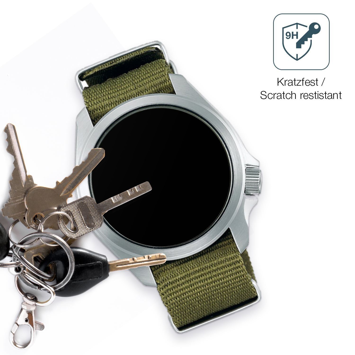 2x 9H Schutzfolie matt für Seiko 5 Sports SBSA055  (3)
