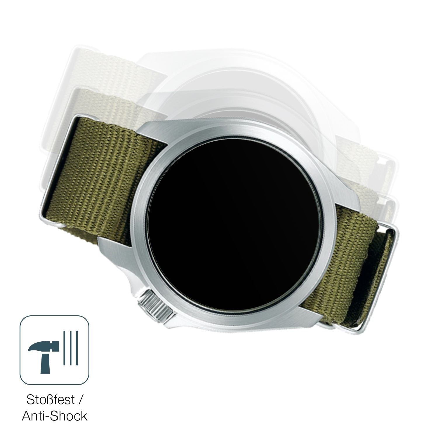 2x 9H Schutzfolie matt für Seiko 5 Sports SBSA055  (4)