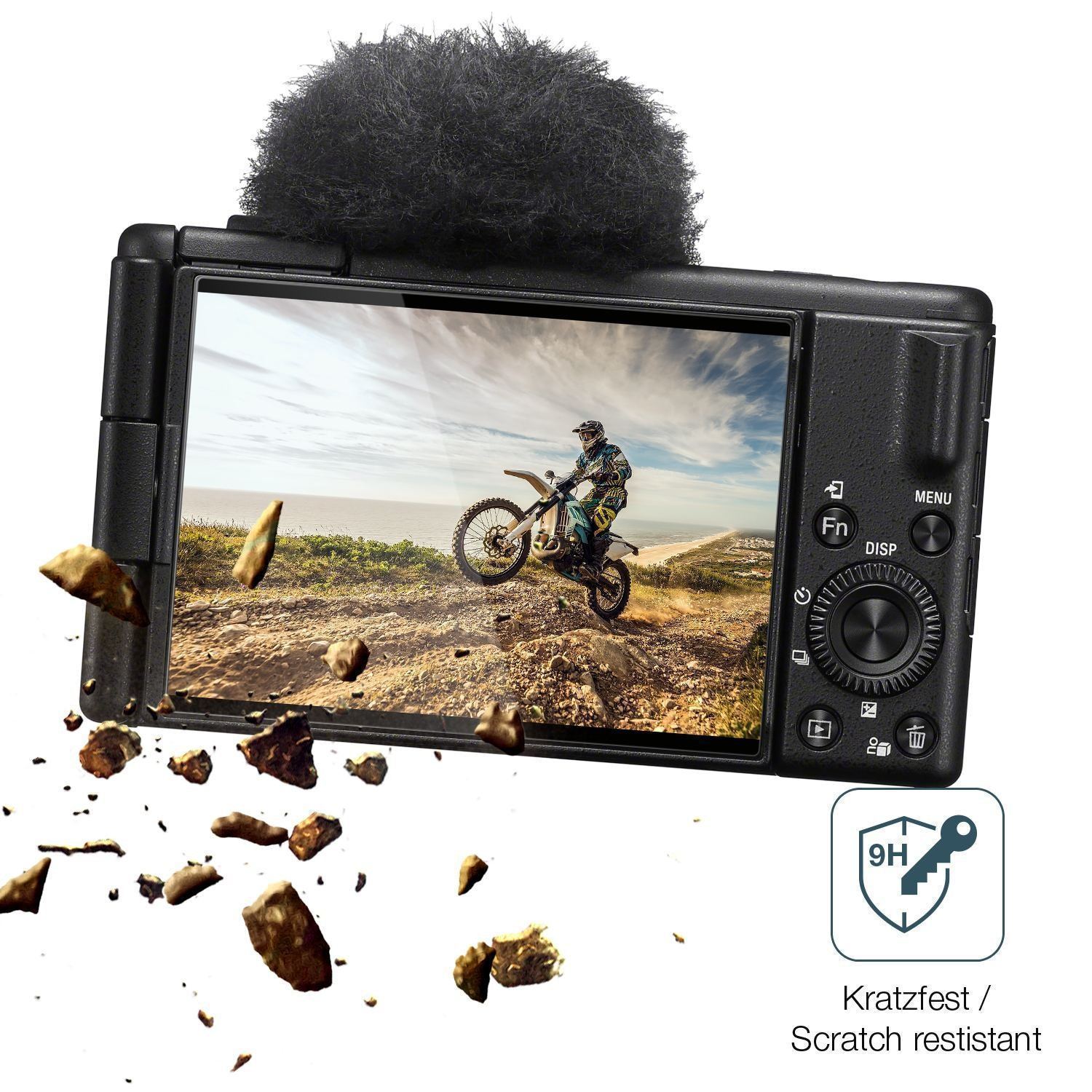 2x 9H Schutzfolie für Sony ZV-1 II Panzerfolie (3)