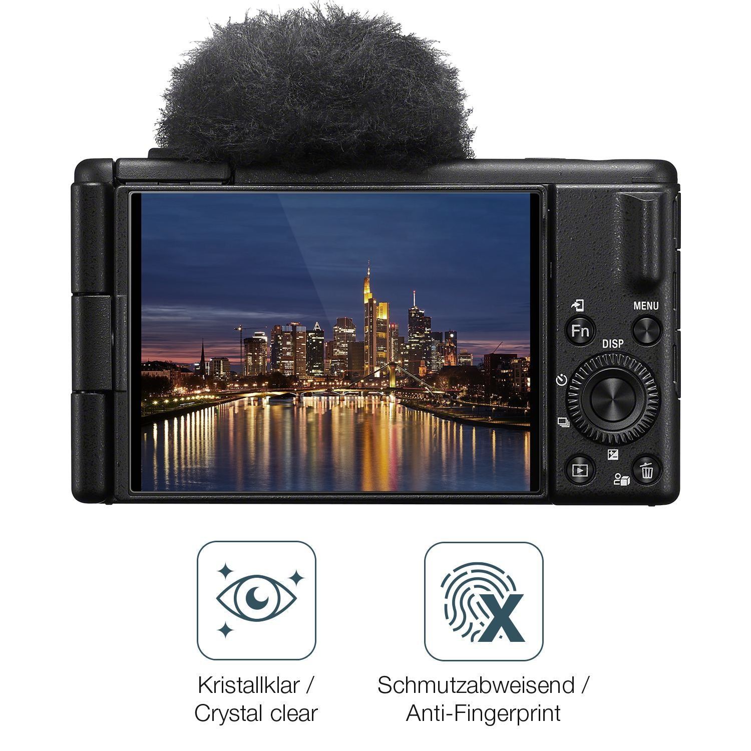2x 9H Schutzfolie für Sony ZV-1 II Panzerfolie (5)