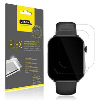 2x 3D Full Cover Schutzfolie für yozhiqu Smartwatc (1)