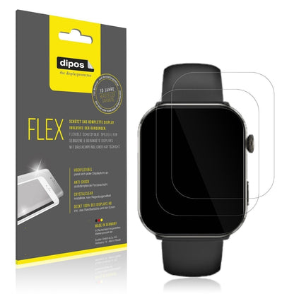 2x 3D Full Cover Schutzfolie für bedee Smartwatch  (1)