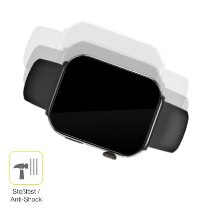 2x 3D Full Cover Schutzfolie für bedee Smartwatch  (4)