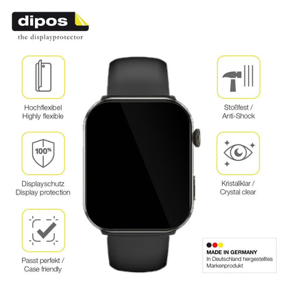 2x 3D Full Cover Schutzfolie für bedee Smartwatch  (7)