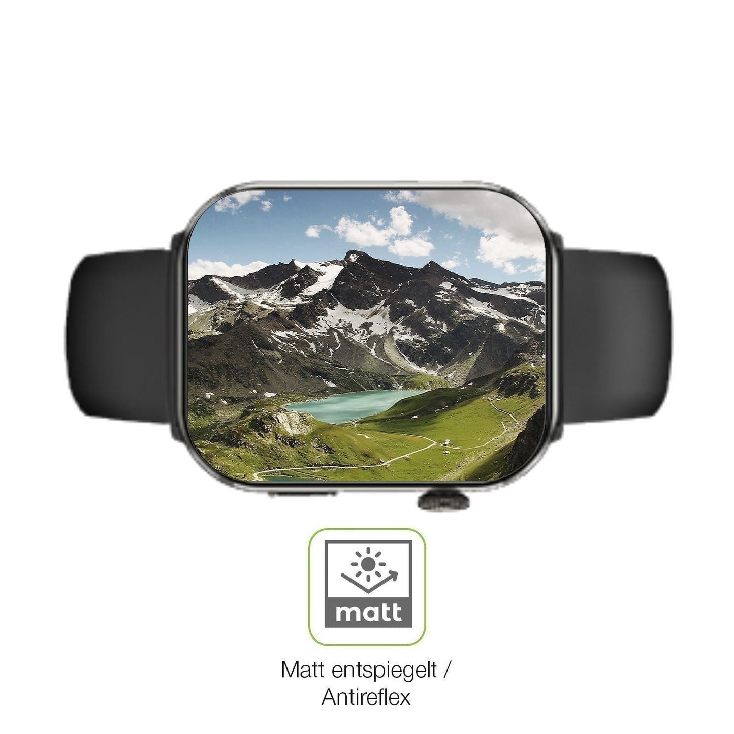 2x Full Cover Schutzfolie matt für bedee Smartwatc (5)