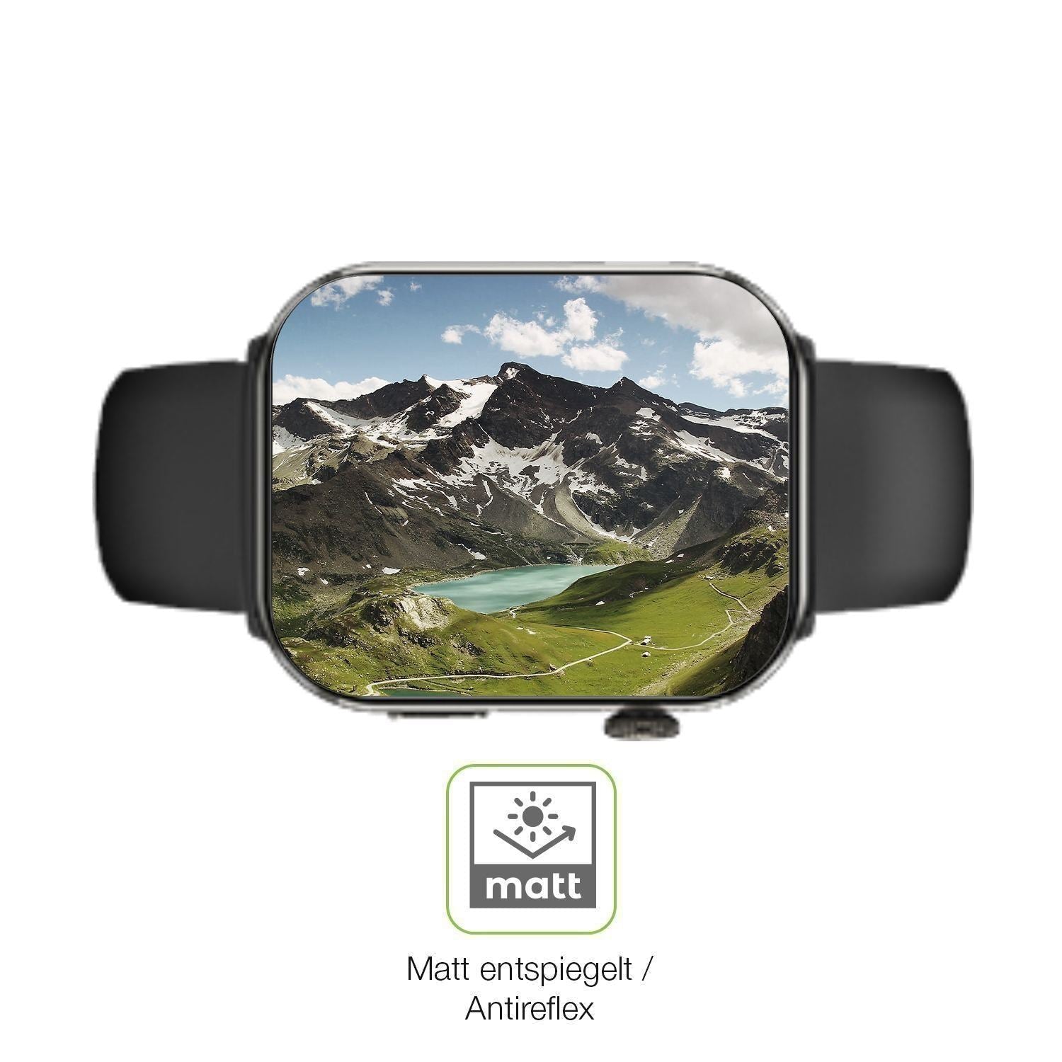 2x Full Cover Schutzfolie matt für bedee Smartwatc (5)